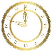 Kaz_Creations Deco  Gold Clock - nemokama png