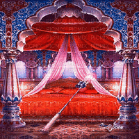 soave background animated vintage oriental bed - 免费动画 GIF