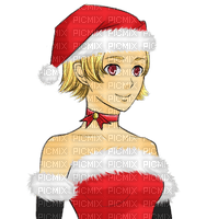 girl mädchen fille  child kind enfant   tube  person people    manga anime santa claus noel christmas weihnachten Père Noël pere noel - ücretsiz png