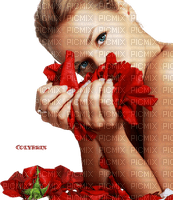 femme rouge - png grátis