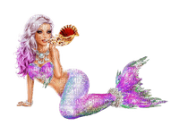 mermaid pink bp - png gratuito
