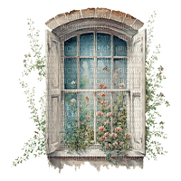 Floral Window - 免费PNG