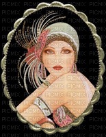 Art Deco woman bp - png ฟรี