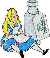 Alice in wonderland - Drink me - Free animated GIF