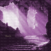Y.A.M._Gothic Fantasy Landscape purple - GIF animado gratis