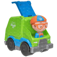 Blippi recycling truck toy - zdarma png