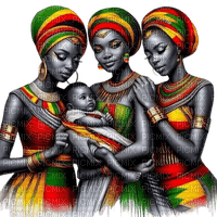 loly33 femme enfant afrique - PNG gratuit