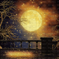 Moon Glitter Background - GIF เคลื่อนไหวฟรี