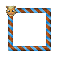 Small Orange/Blue Frame - Bezmaksas animēts GIF