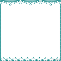 soave frame vintage deco art lace shadow teal - png gratuito