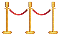 Kaz_Creations Deco Golden Rope Barricade - PNG gratuit