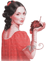 soave woman  autumn vintage grapes pink teal - zdarma png