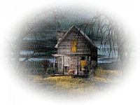 Kaz_Creations Paysage Scenery House Halloween - kostenlos png