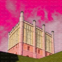 Pink & Yellow Castle - PNG gratuit