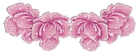 pink roses wreath tube glitter - GIF animate gratis