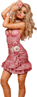woman in pink by nataliplus - gratis png