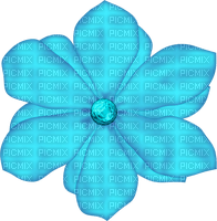 kikkapink deco scrap blue flower - безплатен png