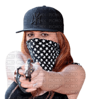 Kaz_Creations Woman Femme With Gun - ingyenes png