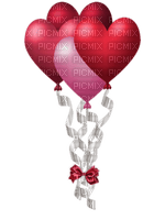 Tube Scrap-Décoration Ballons Coeur - Free PNG