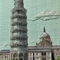 Mint Leaning Tower of Pisa - gratis png