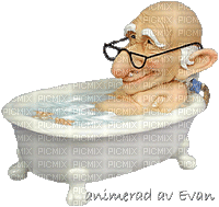 le bain  🌹🌼 - GIF animé gratuit