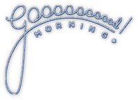 soave text good morning blue - png ฟรี