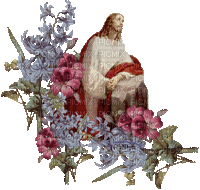 Jesus orando - GIF animé gratuit