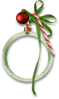 Christmas.Circle.Frame.White.Red.Green - png grátis