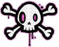 Drippy Skull - Ilmainen animoitu GIF