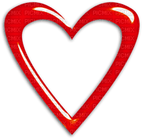 Heart.Frame.Glossy.Red - zdarma png