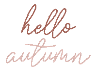 Hello Autumn Text Gif - Bogusia - Ingyenes animált GIF