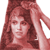 Y.A.M._Vintage Lady red - δωρεάν png