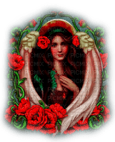 Poppy Angel.Green.Red - By KittyKatLuv65 - ücretsiz png