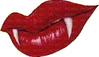 lips lippen levres mouth vampir gothic red - GIF animé gratuit