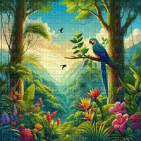 loly33 fond tropical - kostenlos png