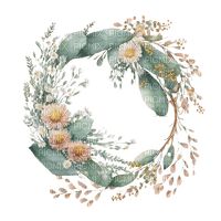flower wreath Bb2 - 免费PNG