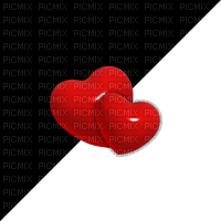 heart coeur effect black tube deco background  fond  hintergrund - png ฟรี