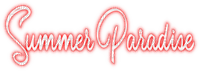 Summer Paradise Text - PNG gratuit