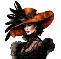 Женщина в шляпе - 免费PNG
