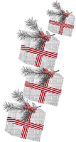 soave deco christmas gift box black white red - Free PNG