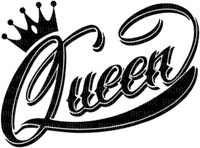 Queen Black Text - Bogusia - Free PNG
