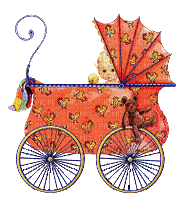 baby bebe stroller kinderwagen poussette  girl child kind enfant  gif anime animated animation tube - Gratis geanimeerde GIF