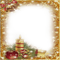 christmas noel frame cadre fond ball gold overlay - δωρεάν png