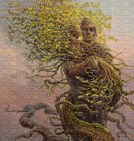 Rena Fantasy Glitter Hintergrund Baum - Gratis geanimeerde GIF