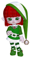 Kaz_Creations Dolls Cookie Elfs Green Christmas - ingyenes png