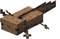 Brown Axolotl - GIF animé gratuit