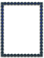 minou52-frame-blå - Free PNG