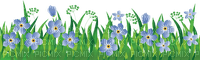 blue flowers Bb2 - Free PNG