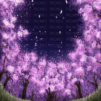 Y.A.M._Japan Anime Spring landscape background - Free PNG