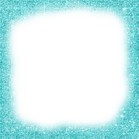 Turquoise Glitter Frame - By KittyKatLuv65 - zadarmo png